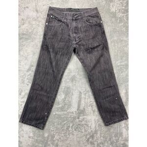 South Pole Men's 5180 Jeans‎ Size 32 Black Denim Inseam 30.5" Paint Splatter